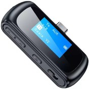 تصویر گیرنده و فرستنده بلوتوثی صدا مدل C32 با دو سر Type-C و USB 