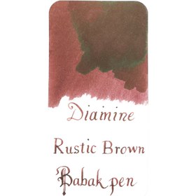 تصویر جوهر خودنویس دیامین قهوه ای روستایی DIAMINE INK Rustic brown 