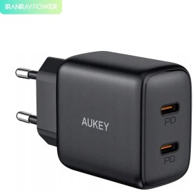 تصویر شارژر دیواری دو پورت آکی مدل PA-R1S Swift 20W aukey pa-r1s swift 20w