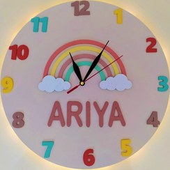 تصویر چراغ خواب کودک آویز دار با ساعت 