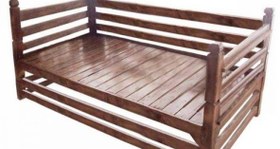 تصویر تخت سنتی چوبی 60*120 کد 274 