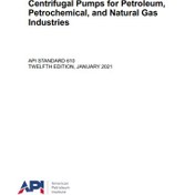 تصویر API STD 610- 2021- Centrifugal Pumps for Petroleum, Petrochemical, and Natural Gas Industries- استاندارد پمپ های گریز از مرکز 