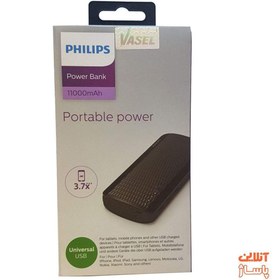 تصویر شارژر همراه فیلیپس مدل DLP2711NB ظرفیت 11000 میلی آمپر ساعت Philips DLP2711NB 11000mAh Power Bank