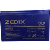 تصویر باتری دزدگیر اماکن 7.2 آمپر زدیکس Zedix (گارانتی تعویض) 