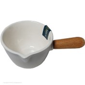 تصویر سس خوری سرامیکی مایا مدل هانا با دسته چوبی 