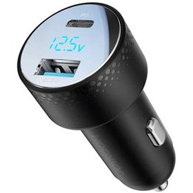 تصویر شارژر فندکی دوپورت 53 وات جویروم JOYROOM Digital Display Car Charger JR-CCD1 