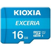 تصویر کارت حافظه microSD کیوکسیا Exceria ظرفیت 16 گیگابایت UHS-I U1 Class 10 Kioxia 16GB Exceria microSD UHS-I U1 Class 10 Memory Card