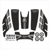 تصویر ست لوازم جانبی موتورسیکلت مجموعه پد مخزن سازگار XMAX 2014 2017 Yamaha 