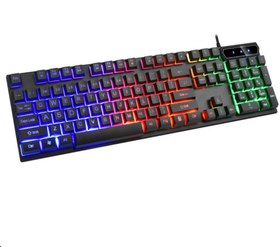 تصویر کیبورد با سیم طرح گیمینگ shipadoo k280 