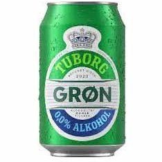 تصویر نوشیدنی آبجو توبورگ سبز 330 میلی لیتر بدون الکل tuborg gron 