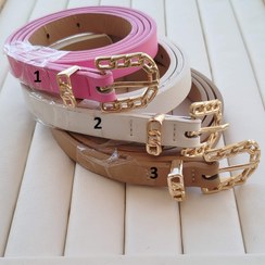 تصویر کمربند سگک طلایی طرح زنجیری مجلسی زنانه عرض 1/5 سانتی کد 3 - 3-نسکافه ای 