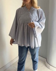 تصویر شومیز Raha (آبی) 