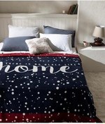 تصویر یتو Vannes تک پنبه ژاکارد پتو Navy Blue 150X 200 سانتی متر Madame Coco 