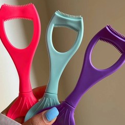تصویر شابلون ریمل وارداتی حجم دهنده و فرکننده مژه وشابلون خط چشم - یک عدد شابلون مژه و خط چشم دو سر stencil eyelash