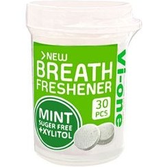 تصویر قرص خوشبو‌کننده دهان وی‌وان با طعم نعناع 30 عددی Vi One Mouth Freshener Tablet With mint Flavor 30 Pcs