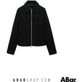 تصویر ژاکت زنانه برند منگو رنگ مشکی مدل MANGO Double zipper jacket 