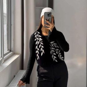 تصویر سخمه یقه راستا برگ کد 1258 