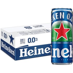 تصویر نوشیدنی آبجو بدون الکل هاینیکن قوطی باکس ۲۴ عددی heineken heineken