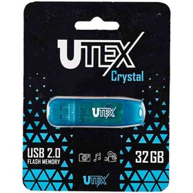 تصویر فلش مموری یوتکس 32 گیگابایت مدل CRYSTAL - آبی ا FLASH UTEX 32GB FLASH UTEX 32GB