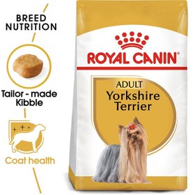 تصویر تغذیه سالم نژاد بریده یورکشایر بزرگسال چندرنگ ۱.۵ کیلوگرم برند royal canin Breed Health Nutrition Yorkshire Adult Multicolour 1.5kg