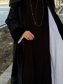 تصویر عبای زنانه راف آ مدل بهین مخمل Abaye behin