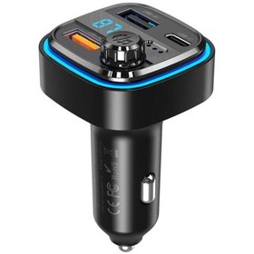 تصویر شارژر فندکی و گیرنده بلوتوث خودرو یو اس بی و تایپ سی ایکس او XO transmiter FM BCC08 Bluetooth MP3 car charger 3,1A XO transmiter FM BCC08 Bluetooth MP3 car charger 3,1A