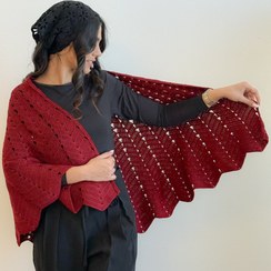 تصویر اشارپ زنانه دستبافت شاهو مدل Velora 