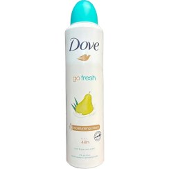 تصویر اسپری زیر بغل زنانه داو DOVE رایحه گلابی و آلوئه ورا حجم 250 میل 