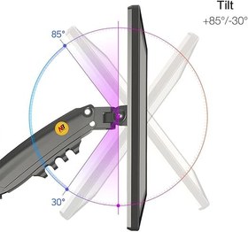 تصویر بازو مانیتور NB North Bayou Swivel monitor desk mount for 22″-35″ screens (H100)