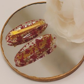 تصویر گل سر رزینی Resin head clips