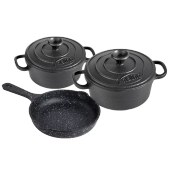 تصویر سرویس قابلمه چدن 5 پارچه نالینو مدل Matteo Nalino Cast-Iron Matteo Cookware Set 5 Pieces