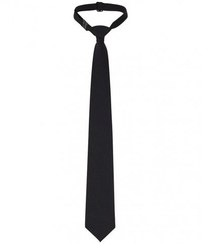 تصویر کراوات مشکی ساتن 