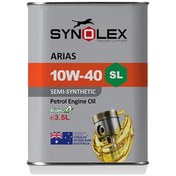 تصویر روغن موتور بنزینی سینولکس نیمه سینتتیک 10W40 SL حجم 3.5لیتر Synolex Arias SAE 10W-40 API SL 3.5L