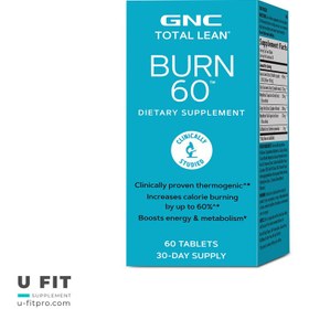 تصویر چربی سوز برن 60 توتال لین جی ان سی Burn 60 Total Leane GNC 