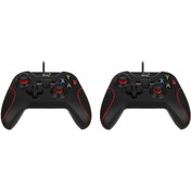 تصویر دسته بازی دوبل (گیم پد) بلوتوثی مخصوص موبایل TSCO مدل TG 120 X2 - مشکی 