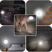 تصویر چراغ مگنتی سقفی و دیواری سنسوردار شارژی Ceiling and wall magnet lamp with rechargeable sensor