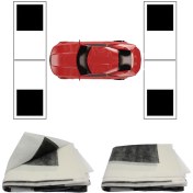 تصویر بنر کالیبراسیون دوربین 360 درجه خودرو بی وان مدل Basic Beone 360 system calibration cloth