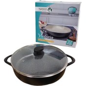 تصویر تابه دو‌دسته مارک عروس - سایز ۳۰ دو‌دسته 