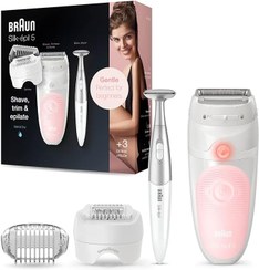 تصویر اپیلاتور سری 5 براون مدل 5820 Braun - Silk Epil Ses 5820 Epilator + 3 Extras Incl