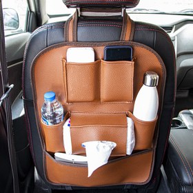 تصویر کیف پشت صندلی خودرو چرم مناسب تمام خودروها 