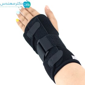 تصویر مچ‌بند آتل‌دار تک سایز (نئوپرن) کدمحصول : 36700 ا Free Size Neoprene Wrist Splint Free Size Neoprene Wrist Splint