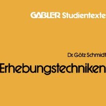 تصویر دانلود کتاب Erhebungstechniken ویرایش 1 کتاب آلمانی تکنیک های پیمایشی ویرایش 1