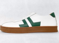 تصویر کفش چرم مردانه توسن مدل شرانک رنگ سفید/سبز سایز ۴۰-۴۴ 