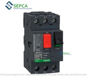 تصویر کلید حرارتی اشنایدر الکتریک 2.5 الی 4 آمپر 3 پل مدل GV2ME08 Motor circuit breaker, TeSys GV2, 3P, 2.5-4 A, thermal magnetic, screw clamp terminals