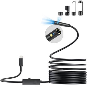 تصویر دوربین شلنگی مدل 2 لنز ضدآب 20M HD 360 NEW 