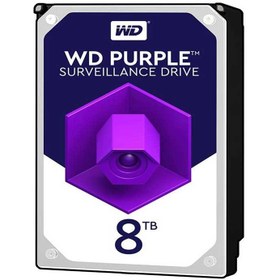 تصویر هارد دیسک اینترنال وسترن دیجیتال سری بنفش ظرفیت 8 ترابایت (غیر اصل) ا Western Digital Purple Internal Hard Drive 8TB Western Digital Purple Internal Hard Drive 8TB