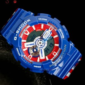 تصویر ساعت جی شاک کاپیتان آمریکا GA-110 Captain America جی شاک ( G-Shock )