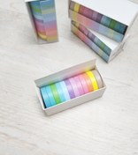 تصویر چسب واشی رنگین کمانی ۱۲ عددی 