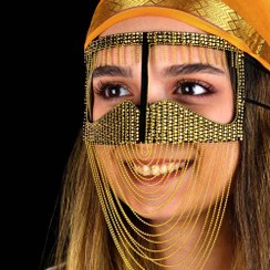 تصویر برقع نگین دوزی ریسه هلالی 