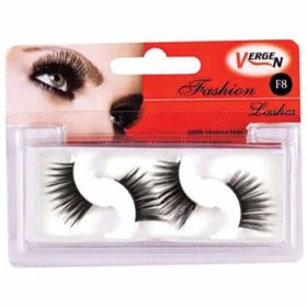 تصویر مژه مصنوعی نیمه E105-F8 ورژن Vergen E105-F8 Eyelash